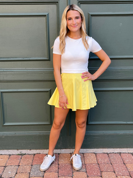 Colorful Kylie Skort (canary)