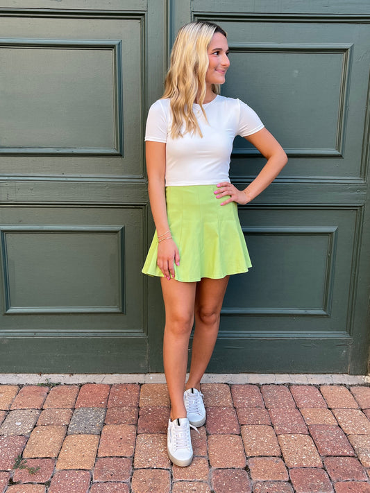 Colorful Kylie Skort(green)