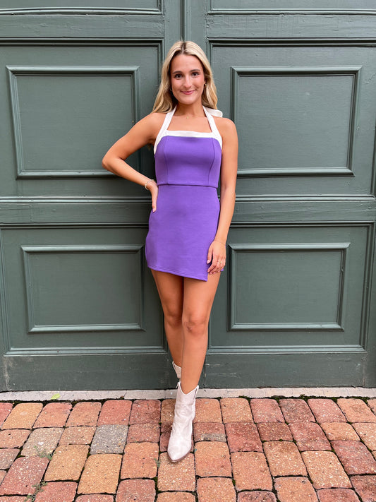 Change The Game Romper(Purple)